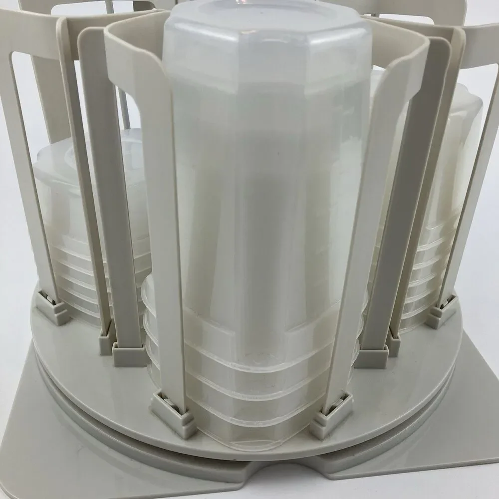 Smart Spin And Store Swirl Food Storage Container Carousel Revolving Kitchen